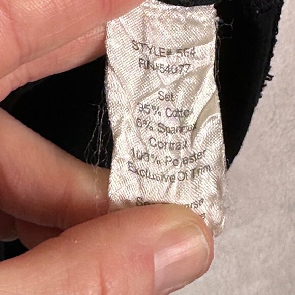 CABI Limited Edition Sleeveless Ruffle Top Black Tafia Lace Whimsygoth Blouse M - Picture 14 of 15